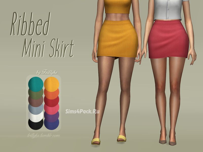 Юбка "Ribbed Mini Skirt"