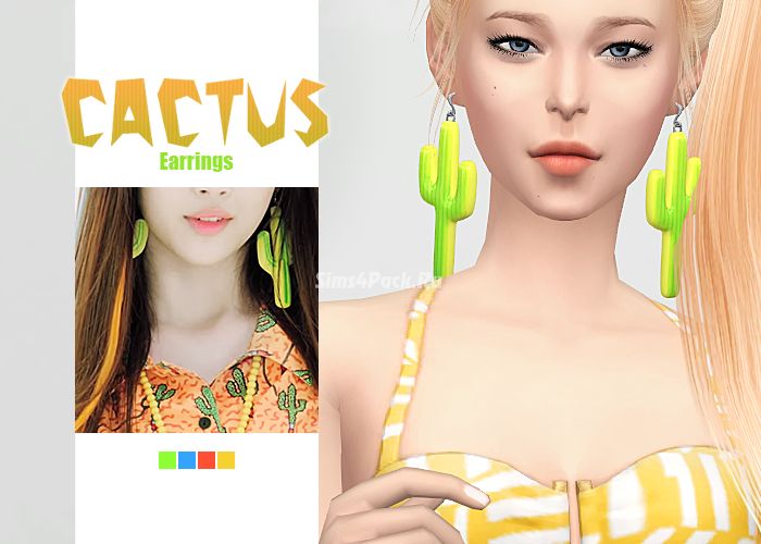 Серьги "Cactus Earrings"