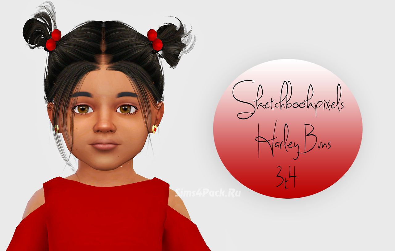 Прическа "Sketchbookpixels Harley Buns"