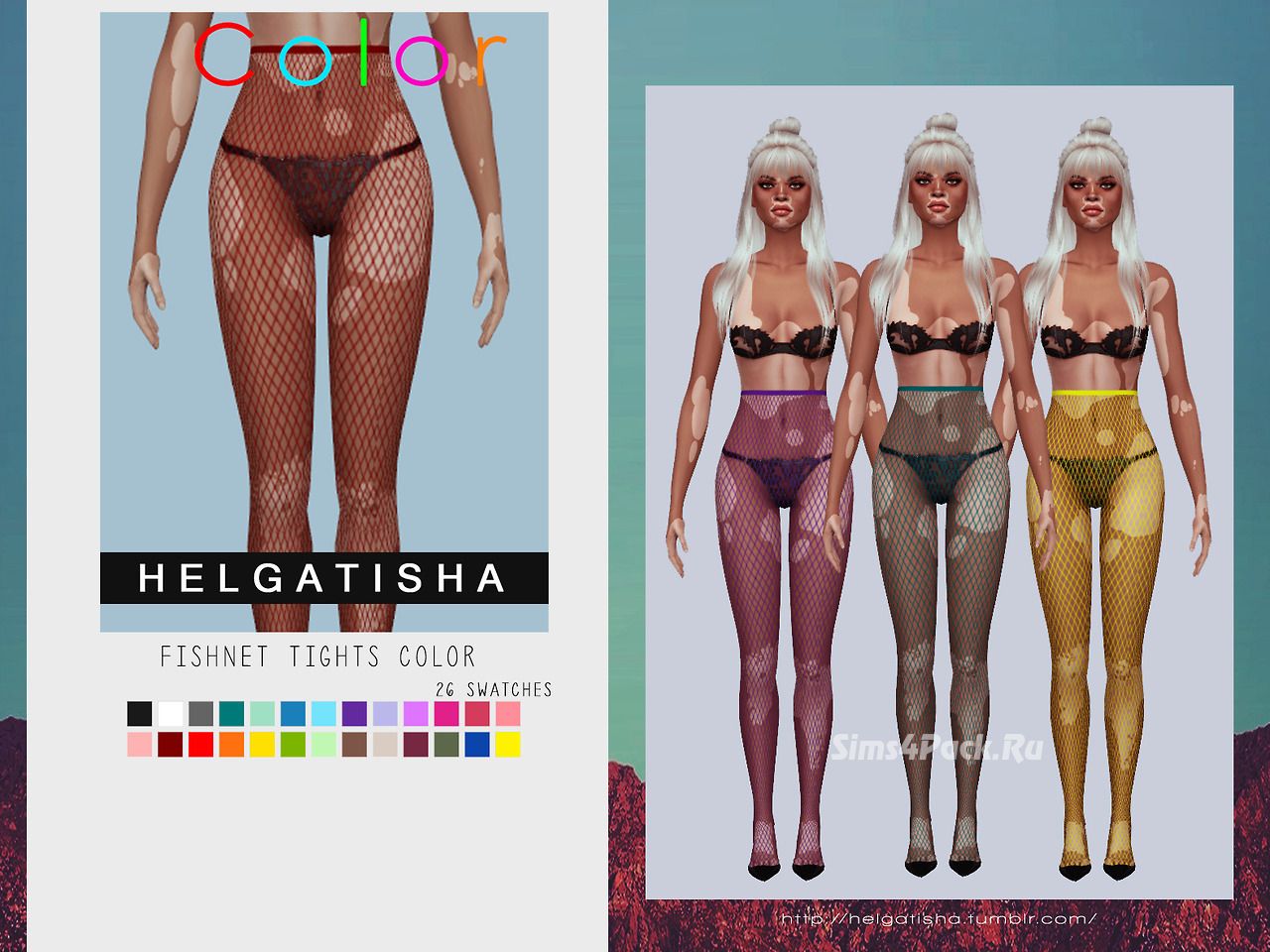 Колготки "Fishnet tights pack Color"