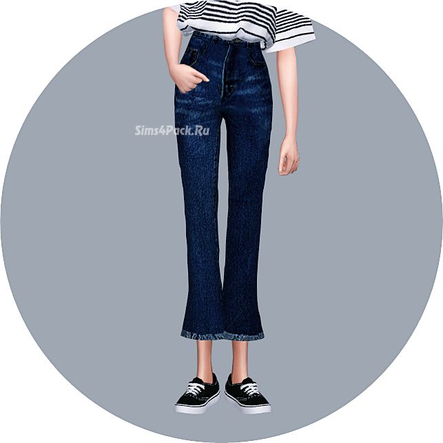 Джинсы "Cropped Flare Jeans"