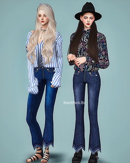 Джинсы "F Cropped jeans"