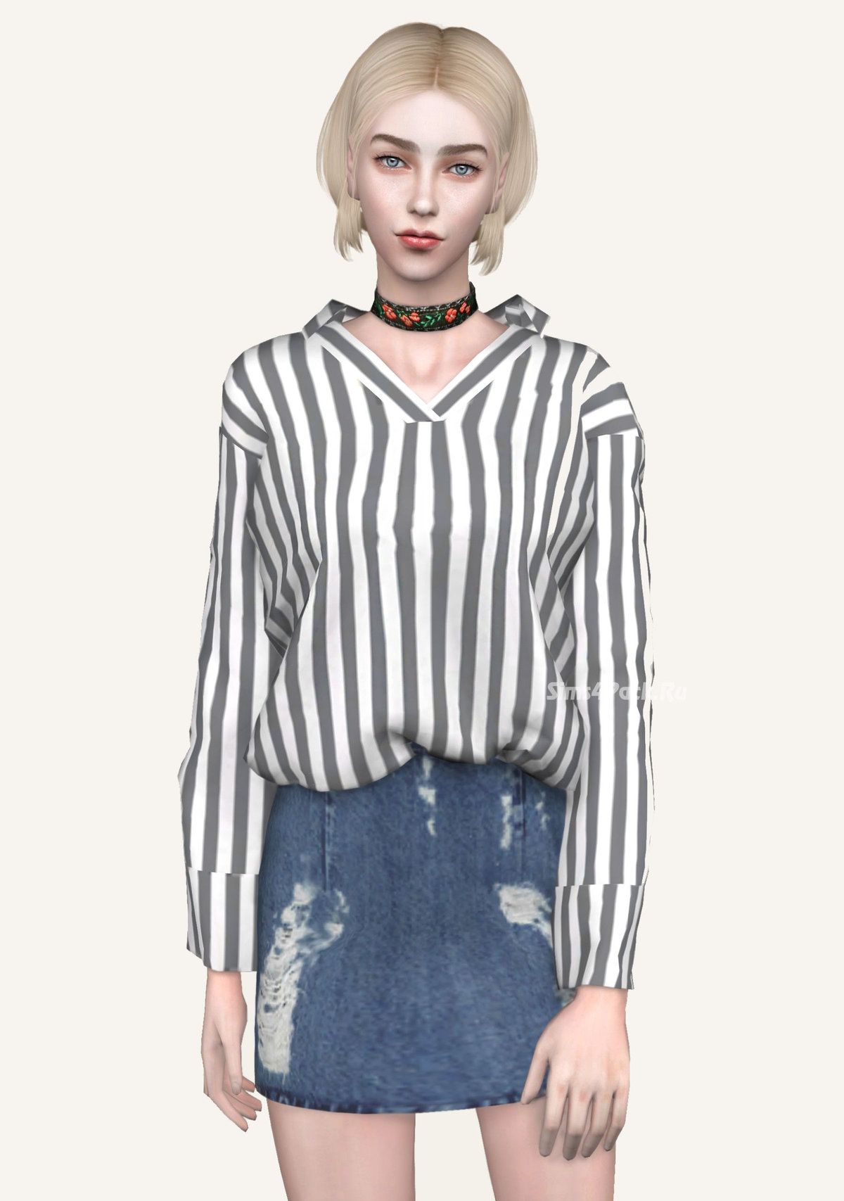 Блузка "Collar Loose Blouse"