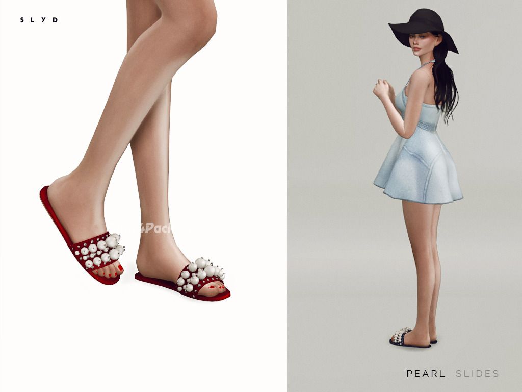 Тапочки "Miu Miu Pearl Slides"