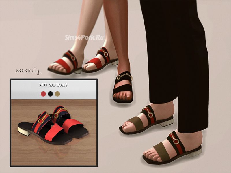 Шлепанцы "Red Sandals"