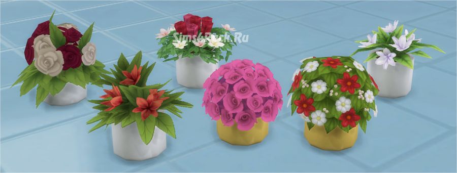Цветы в горшках "Centerpieces"
