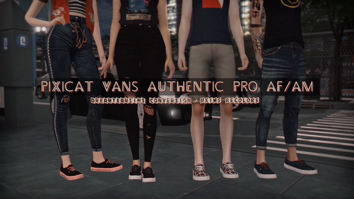 Сникеры "PIXICAT VANS AUTHENTIC PRO AF/AM"