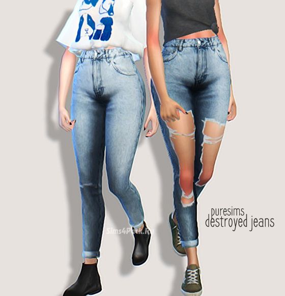 Джинсы "destroyed jeans"