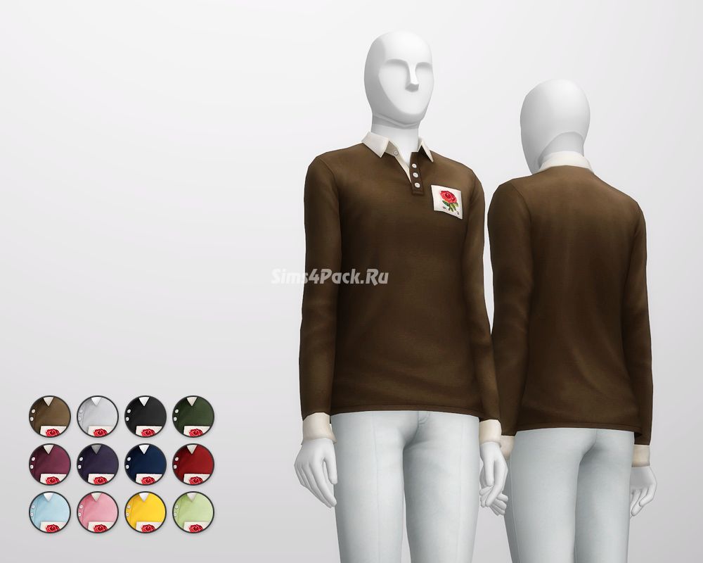 Рубашка-поло "Appliqued Cotton-Jersey Polo Shirt by Kent&Curwen"