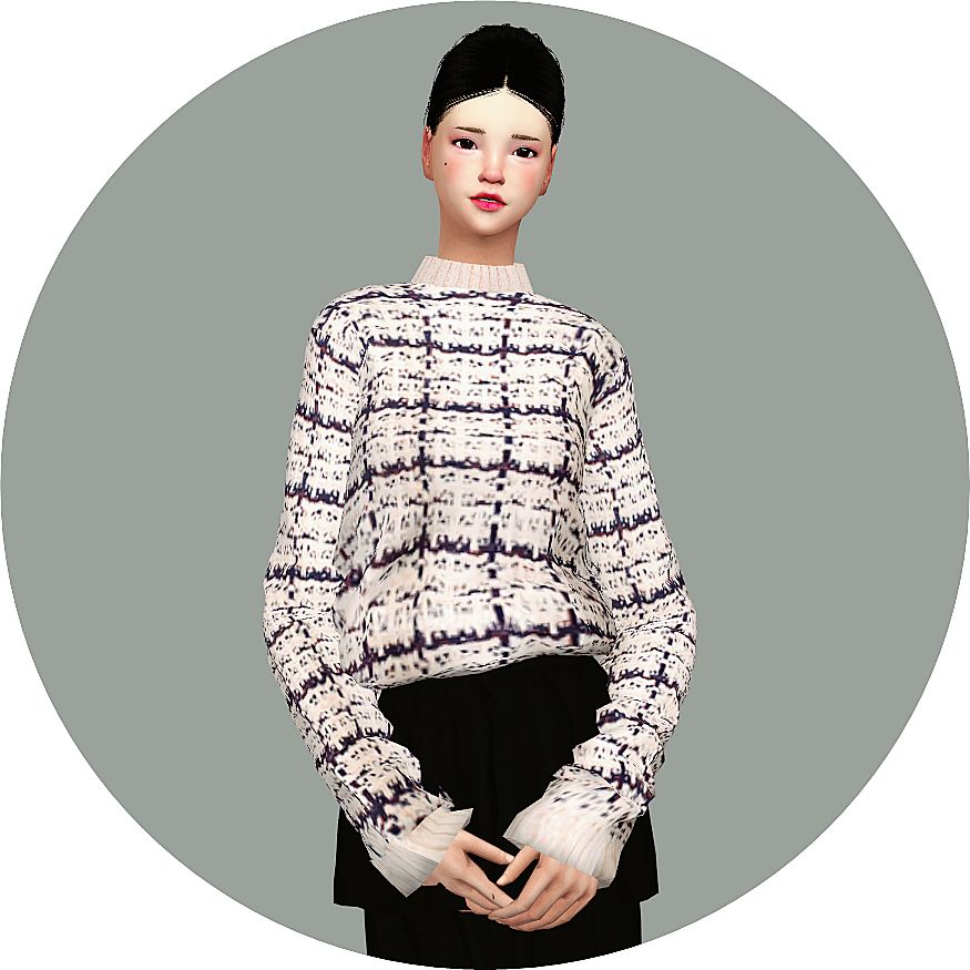 Свитер "Half Polo-neck Sweater"