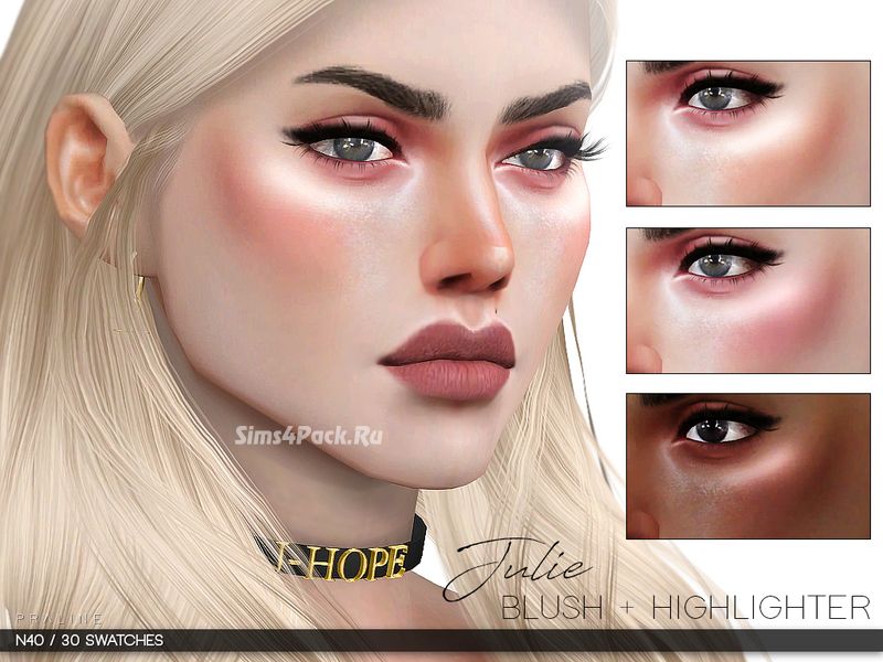 Румяна и хайлайтер "Julie Blush + Highlighter N40"
