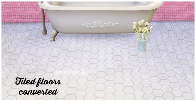 Набор напольных покрытий "15 Ts2 tiled floor converted"