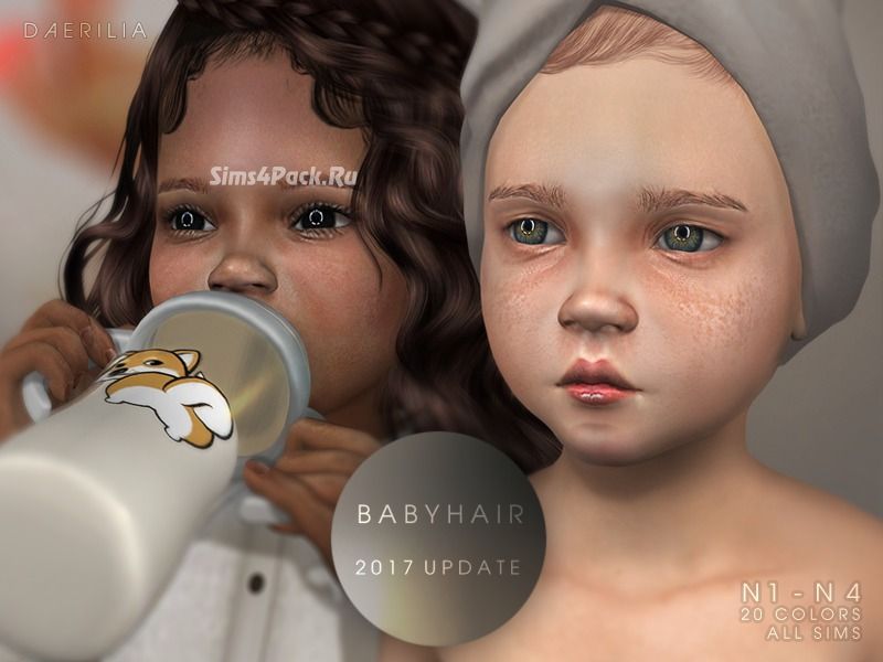 Набор дополнительных линий волос "Babyhair N1 - N4 Update"