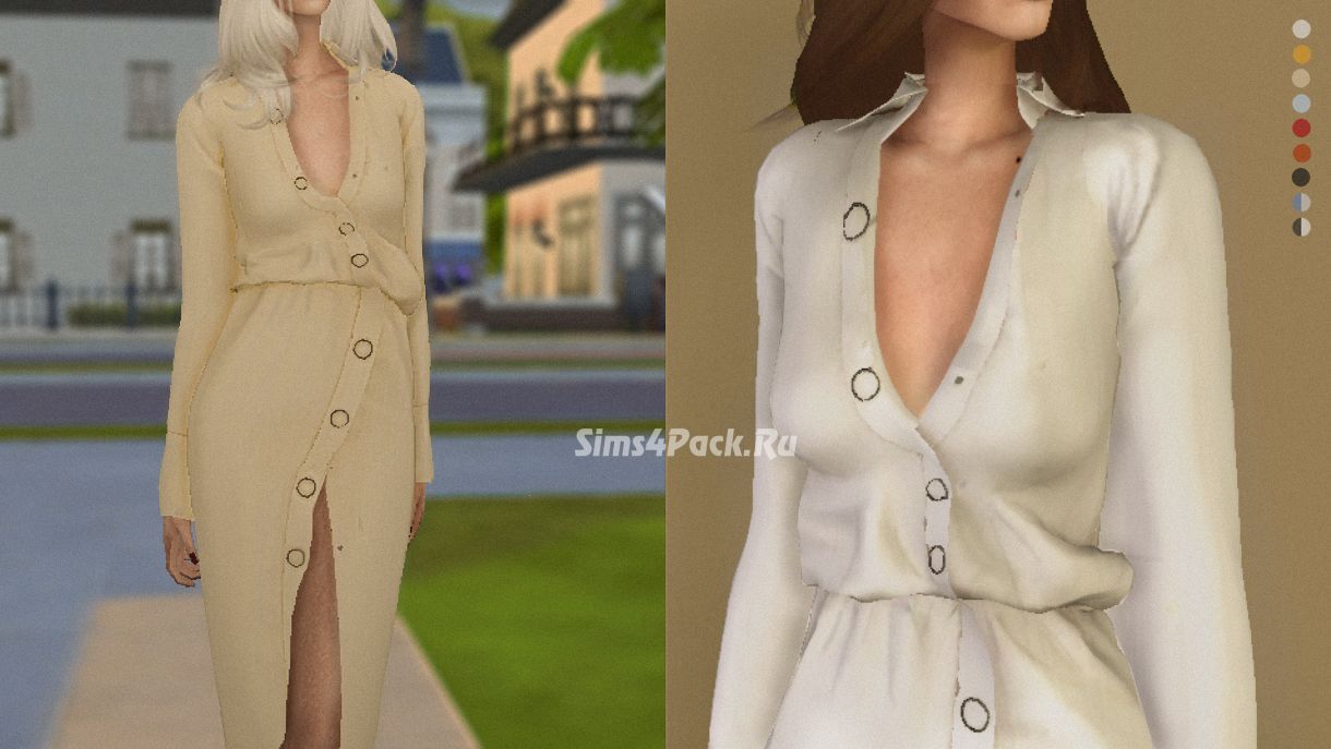 Платье "Mugler Pre-Fall Shirt Dress"