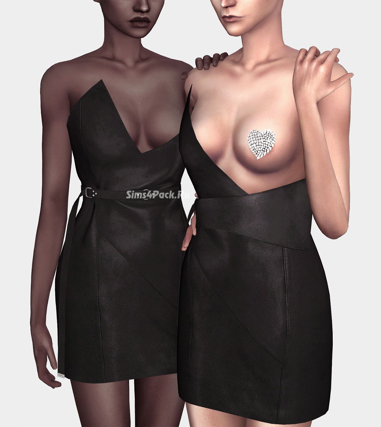 Платье "Saint Laurent Leather Dress / Skirt"