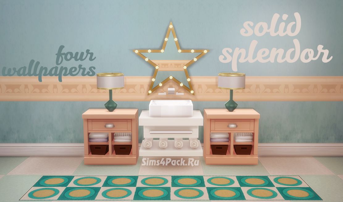 Набор настенных покрытий "solid splendor wallpaper set"