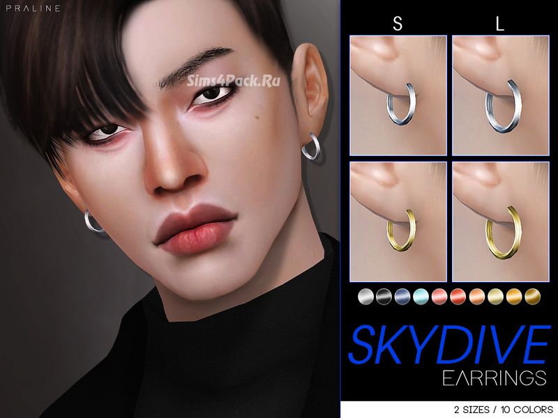 Серьги "Skydive Earrings"