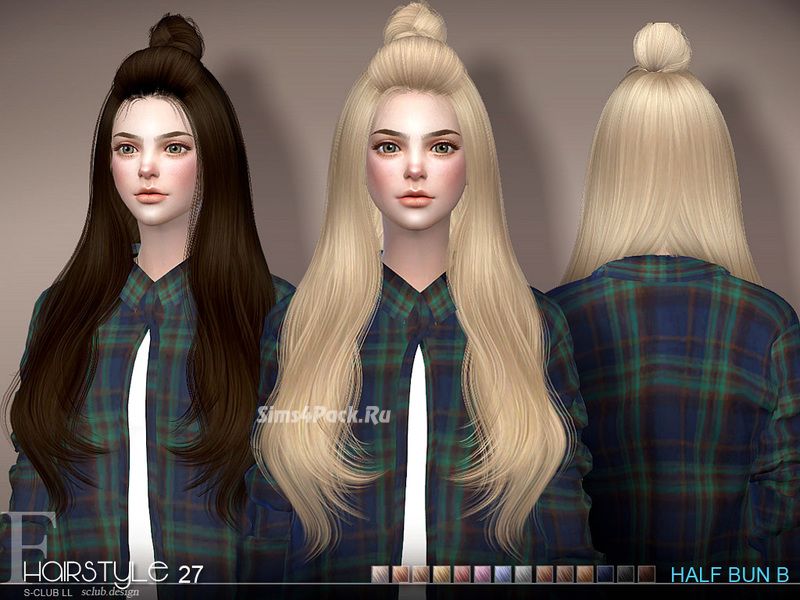 Прическа "Half Bun n27B"