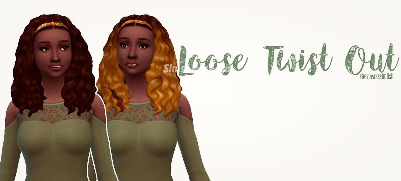 Прическа "Loose Twist Out"
