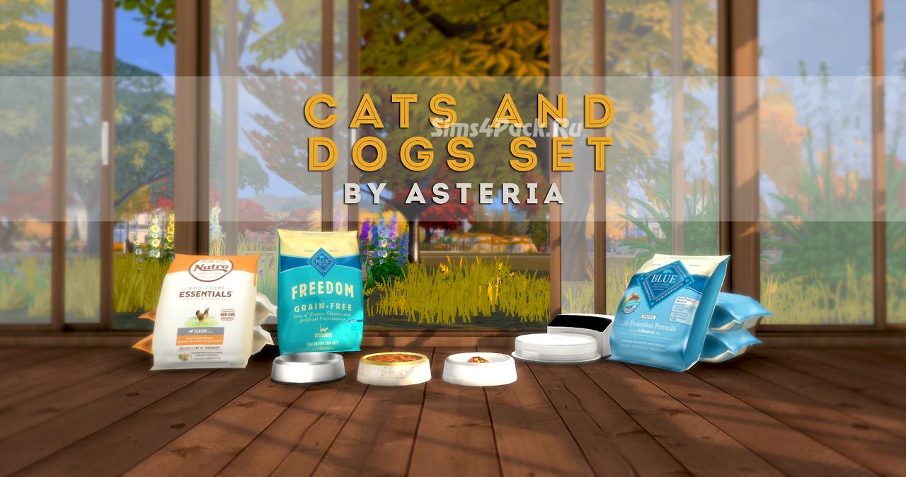 Набор объектов для животных "Cats and Dogs Set"