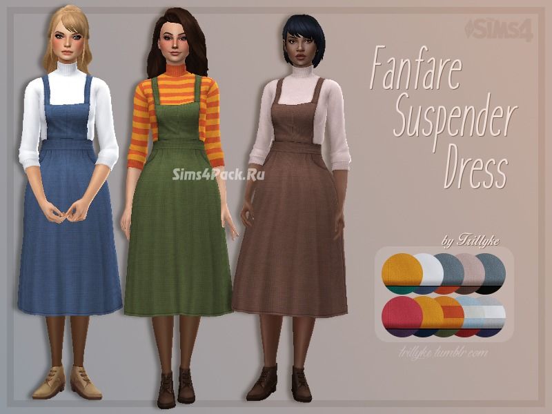 Комплект "Fanfare Suspender Dress"