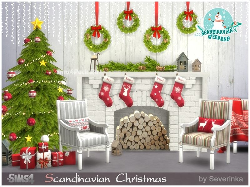 Рождественская гостиная "Scandinavian Christmas"