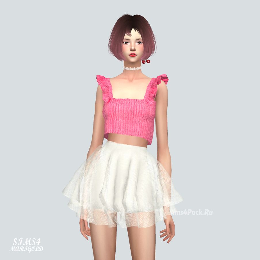 Топ "J Frill Crop Top_J"