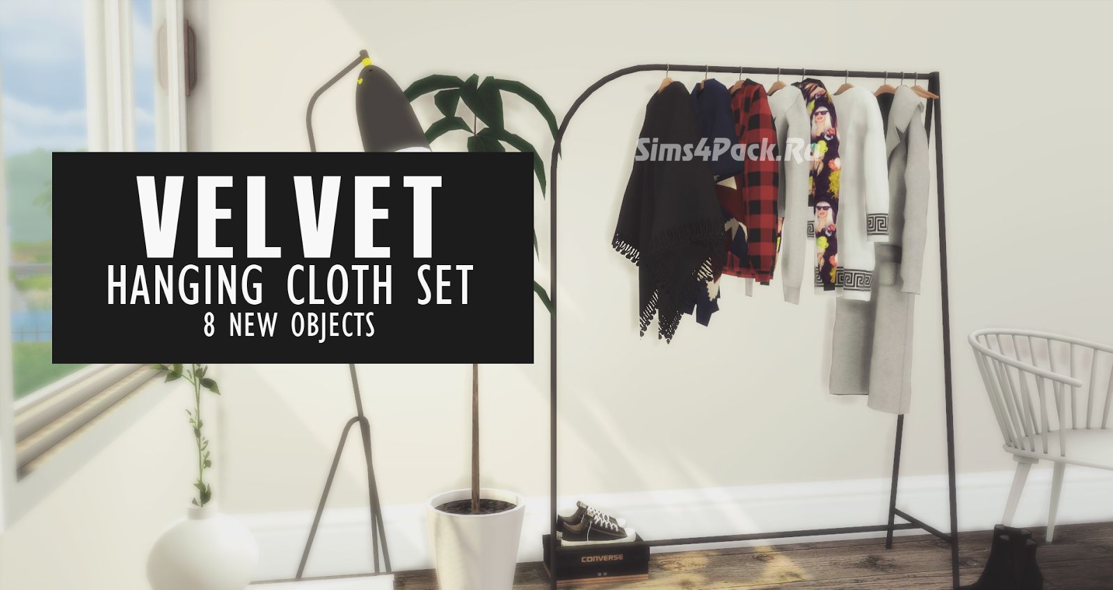 Стеллаж с одеждой "Velvet Hanging Cloths"