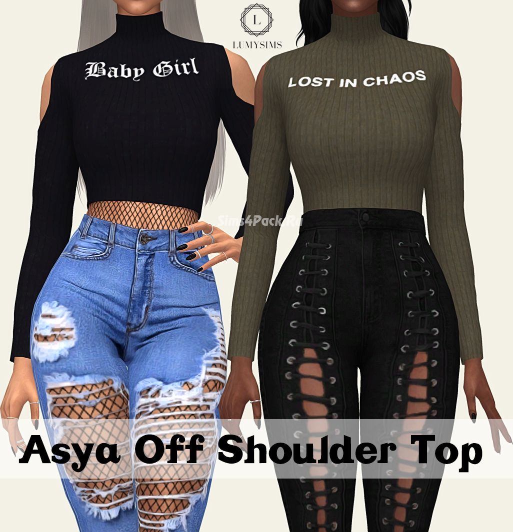 Водолазка "ASYA OFF SHOULD TOP"