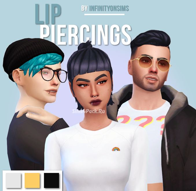 Пирсинг губы "lip rings"