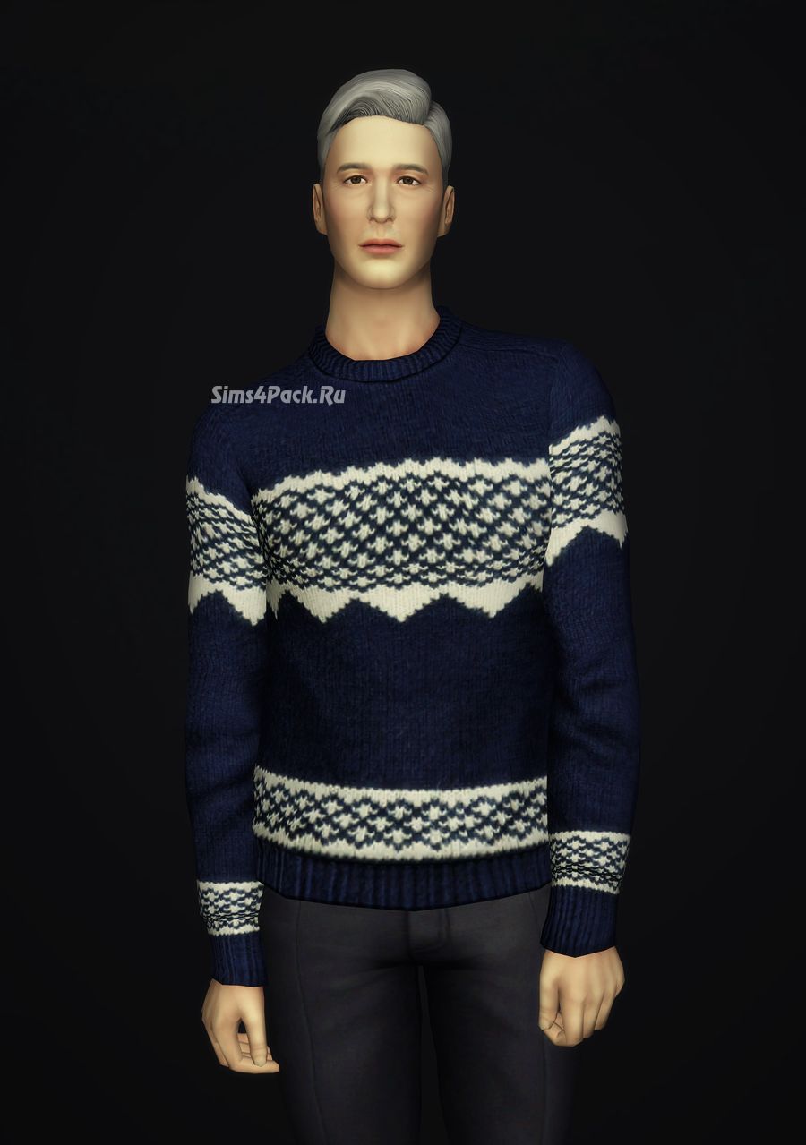 Свитер "Cable-Knit Wool Sweater"