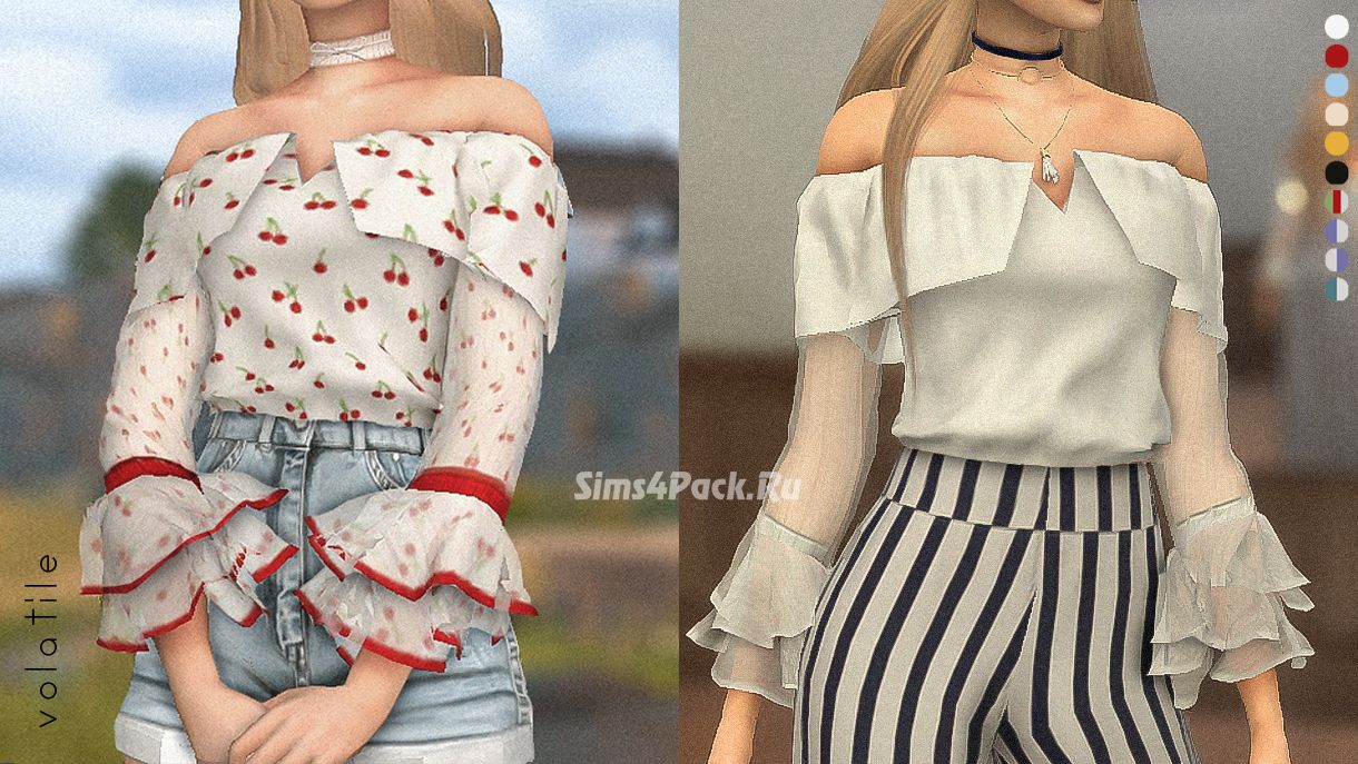 Блузка "Asha Off Shoulder Blouse"