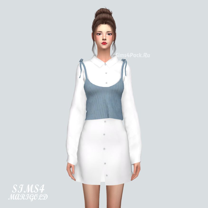 Комплект "Long Shirt With Bustier"