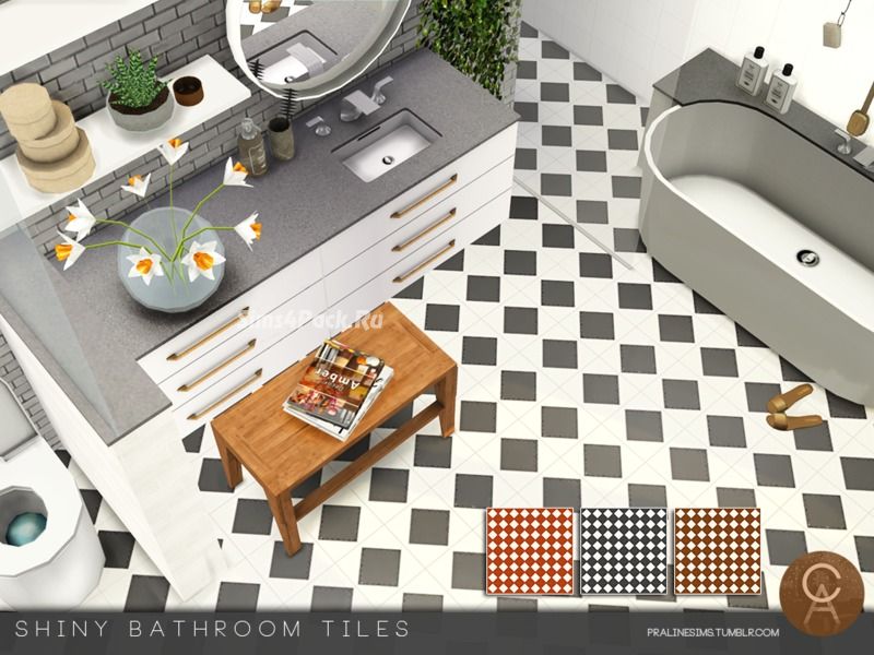 Напольное покрытие "Shiny Bathroom Tiles"