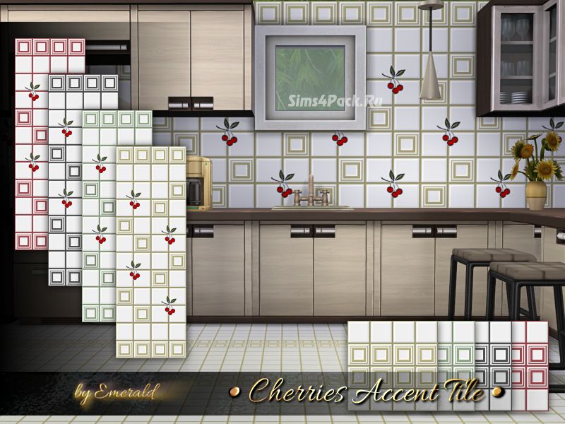 Набор покрытий "Cherries Accent Tile"