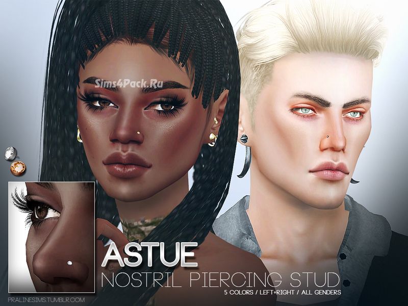 Гвоздик для носа "Astue Nostril Piercing Studs"