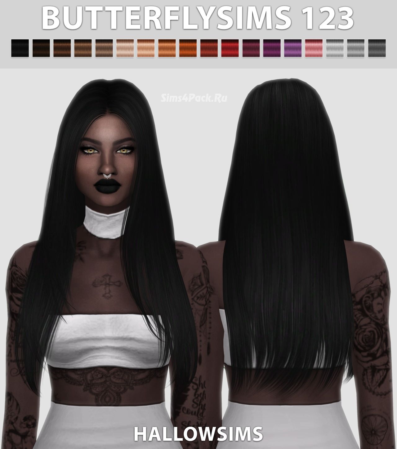 Прическа "Butterflysims 123"