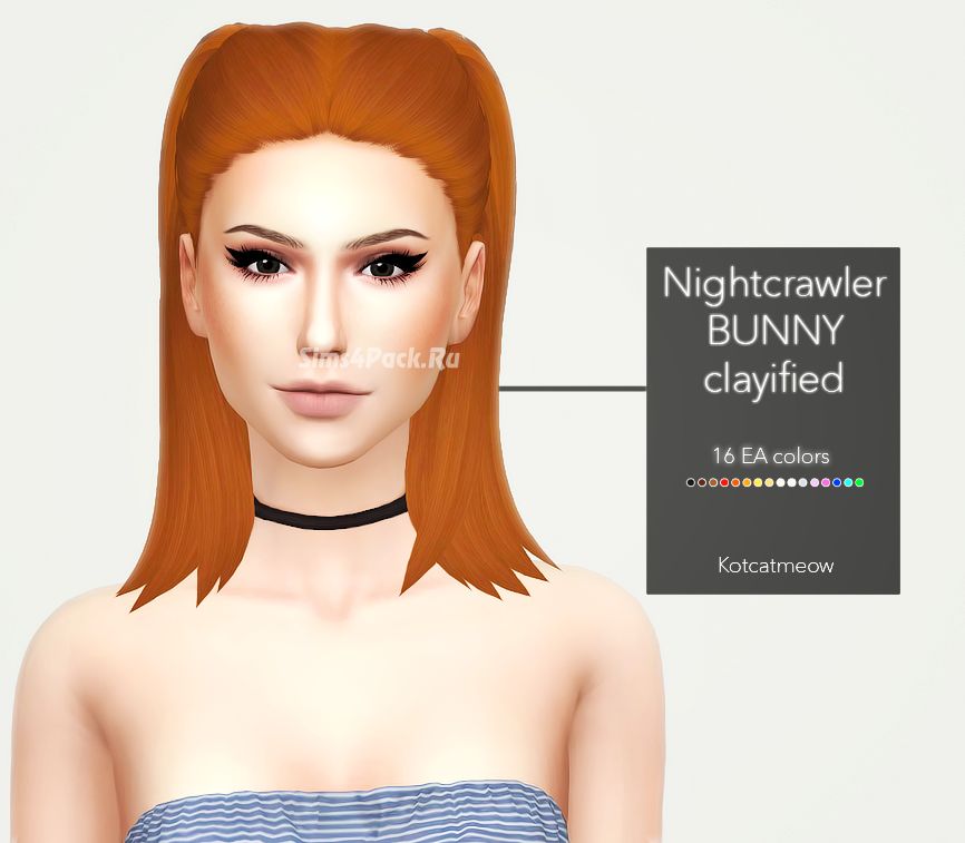 Прическа "Nightcrawler Bunny Hair Clayified"