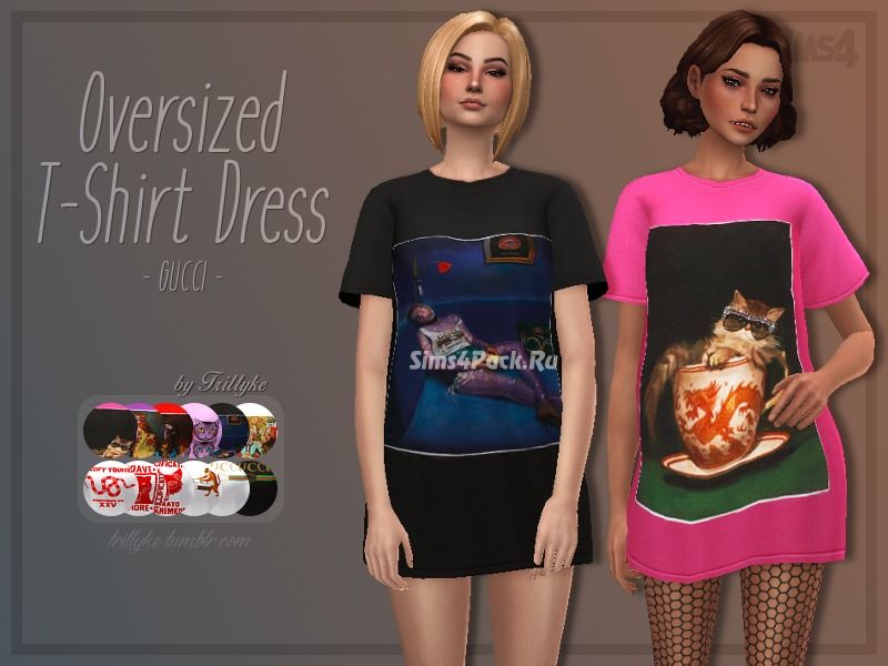 Платье-футболка "Oversized T-Shirt Dress"