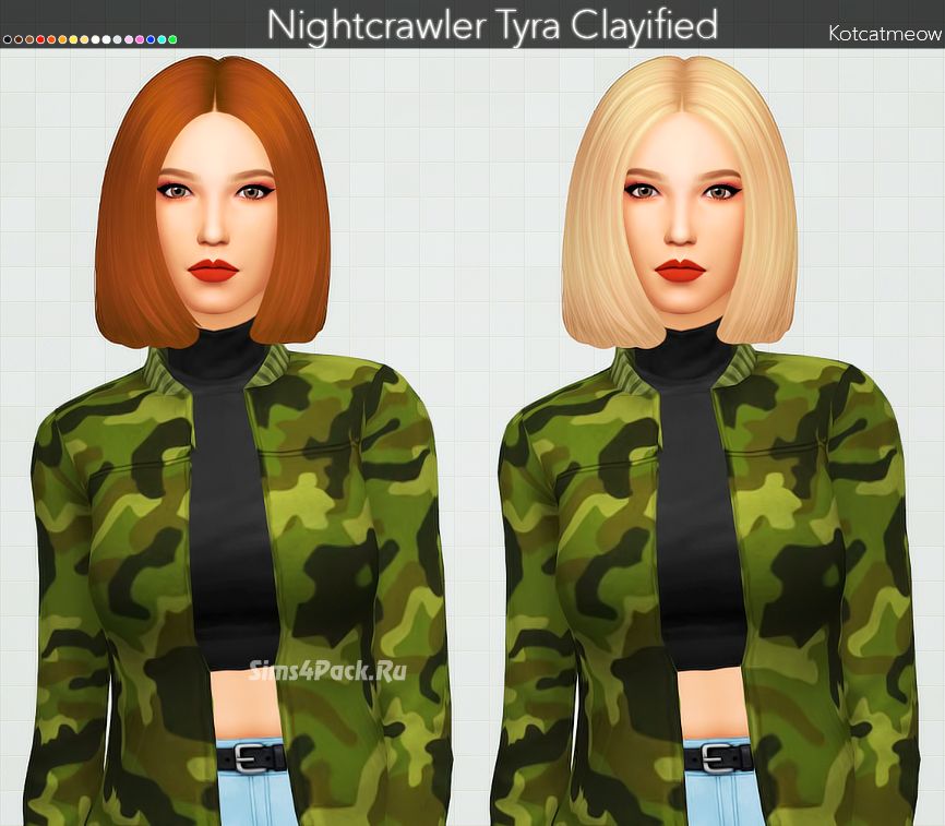 Прическа "Nightcrawler Tyra Hair Clayified"
