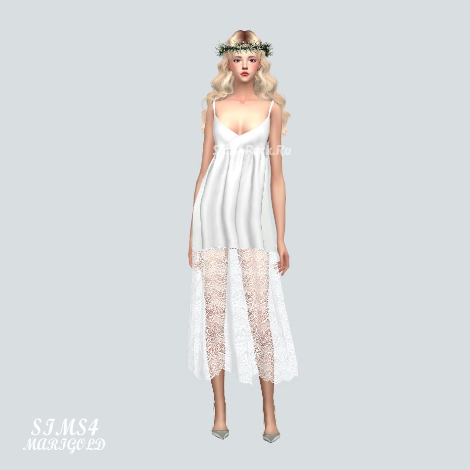 Платье "Long Lace Bustier D"