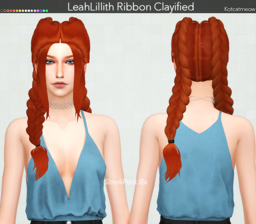 Прическа "Leahlillith Ribbon Hair Clayified"