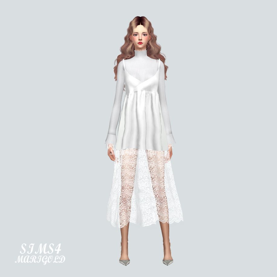 Комплект "Long Lace Bustier D With Turtleneck"