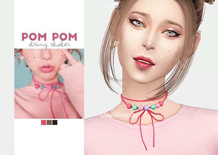 Чокер "Pom Pom String Choker"