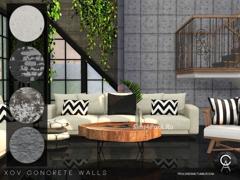 Набор настенных покрытий "XOV Concrete Walls"