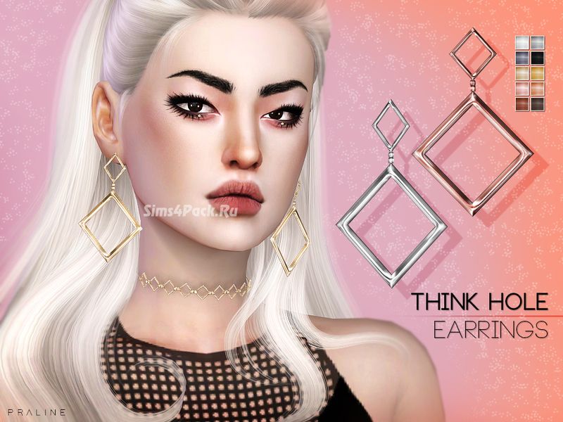 Серьги "Think Hole Earrings"