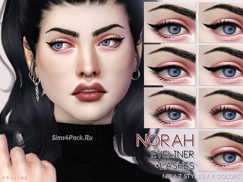 Макияж глаз "Norah Eyeliner +Lashes N81"