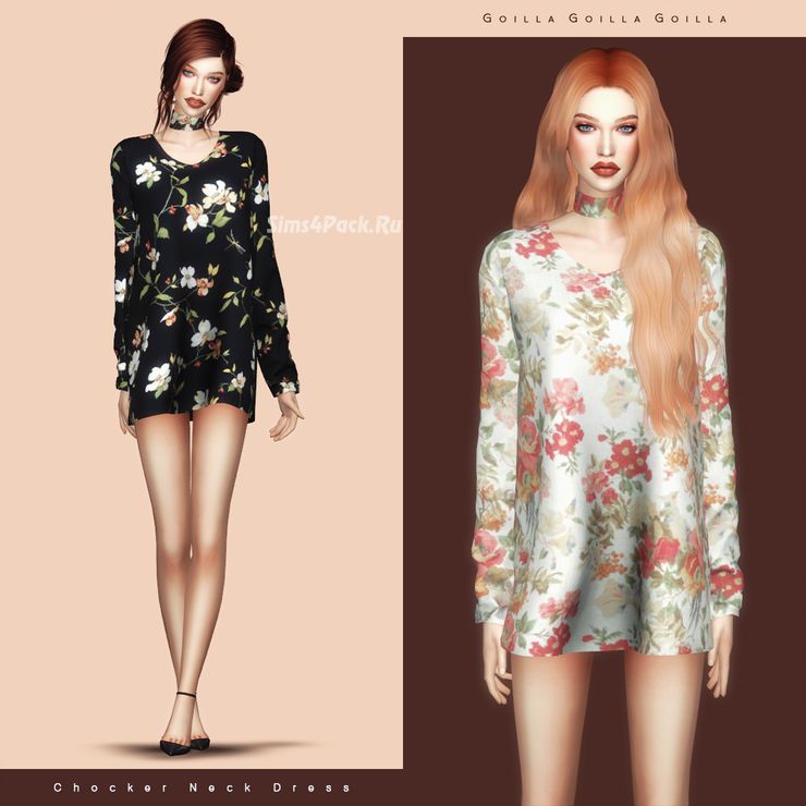 Платье "Choker Neck Dress"