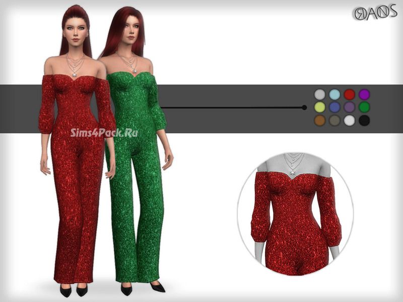 Комбинезон "Glitter Bardot Jumpsuit"