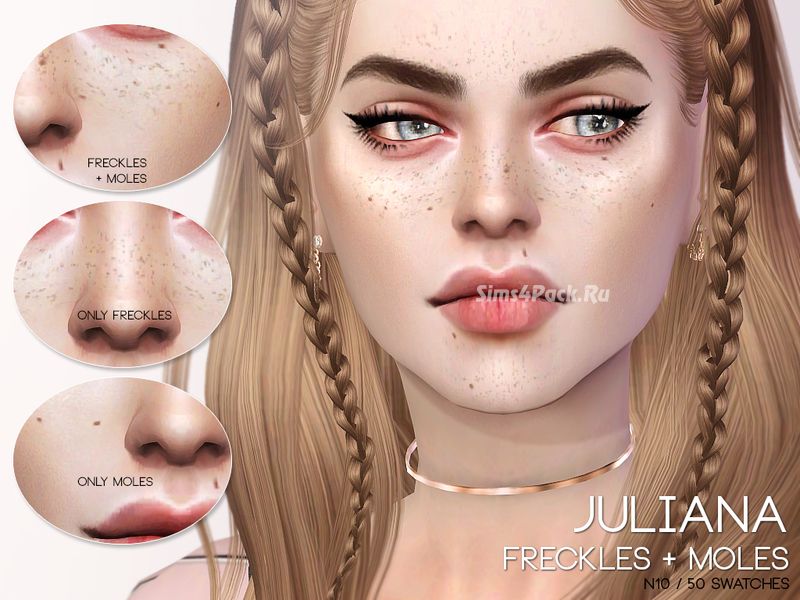Особенности кожи "Juliana Freckles + Moles N10"